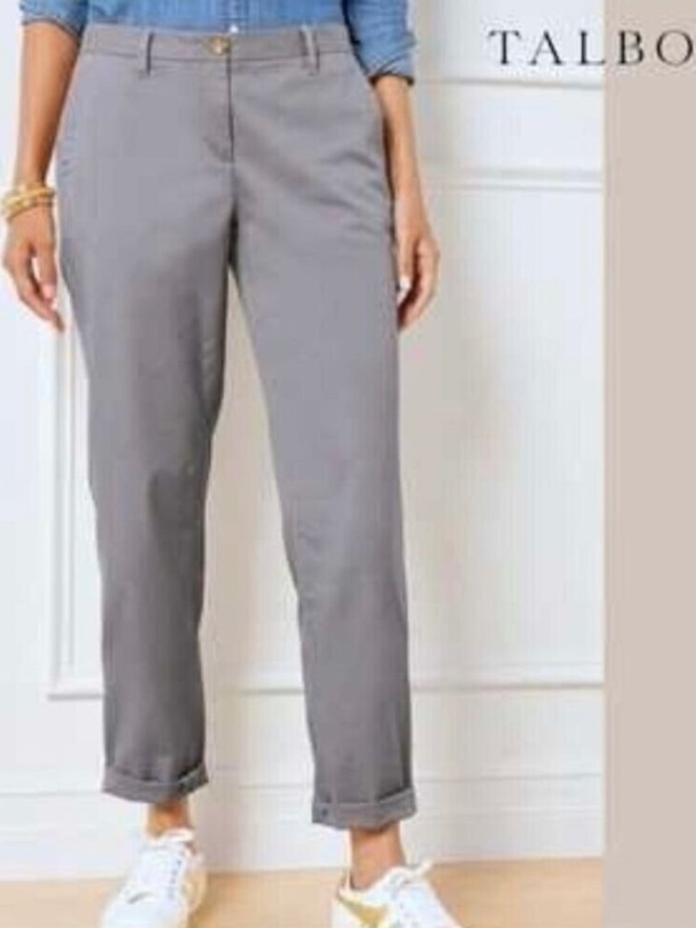 NWT Talbots Relaxed Chinos Size 12